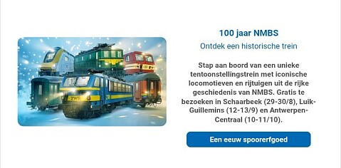 Gratis bezoek unieke trein 🚆🚂 100 jaar NMBS