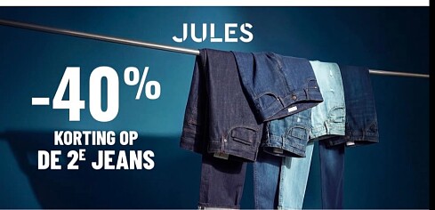 2de jeans aan -40%