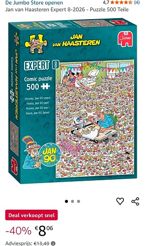 Jan van Haasteren Expert 8 - Hoera, Jan 90 jaar!