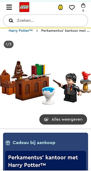 Gratis Harry Potter spullen bij Lego vanaf €40