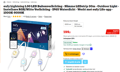 🏠 vandaag - korting op Eufy deurbellen, camera's en grasmaaiers bij bol