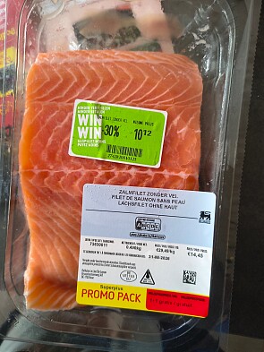 Zalm zonder vel