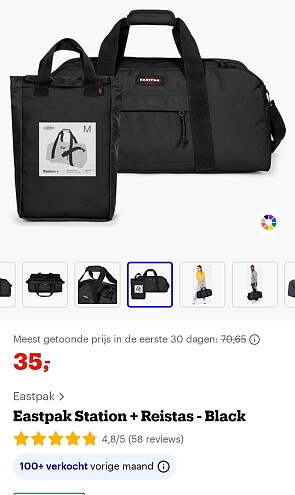 Eastpak 58L reistas set 35€ 😱🤩🔥