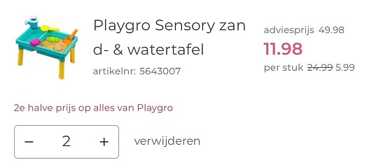 Playgro Sensory zand- & watertafel