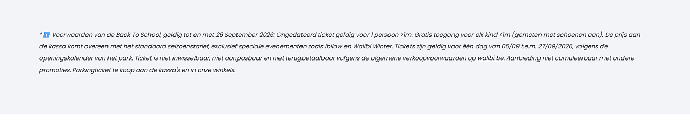 🎢 Walibi Back to School: volwassenenticket aan kindertarief!