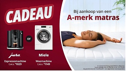 Een Miele of JURA cadeau Bij aankoop
