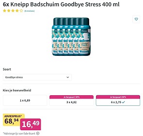 Kneipp badschuim en douchegel goedkoop bij Plein