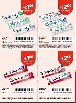 Coupons in het nieuwe kook magazine bij spar (Colruyt )