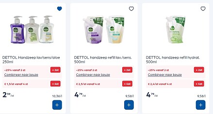 Dettol handzeep in promo