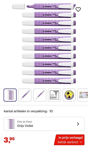 Stabilo markeerstiften