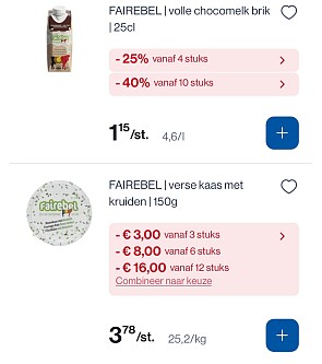 Fairebel producten in promo + coupon