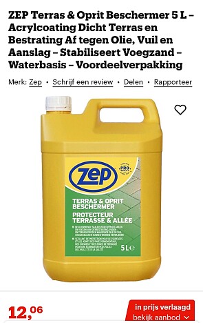 ZEP Terras & Oprit Beschermer 5 L