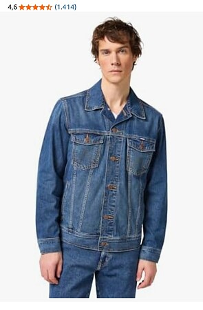 Wrangler jeans jas heren