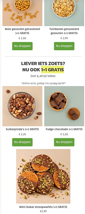 KNAPPERIG & GEZOUTEN 1+1 GRATIS
