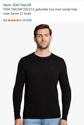 Tom tailor trui vanaf 10,99€