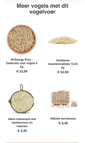 Gouden herfstdeals vogelvoer