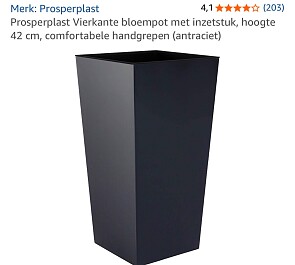 Prosperplast Vierkante bloempot