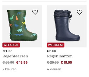 Weekdeal Torfs: regenlaarzen voor kids! 💚🩵💛❤️