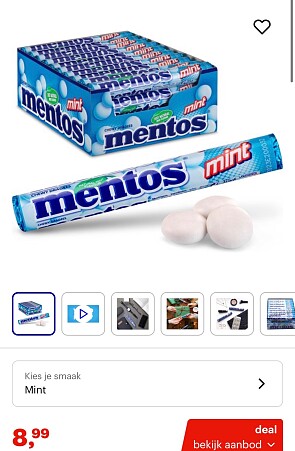 Mentos Mint en fruit