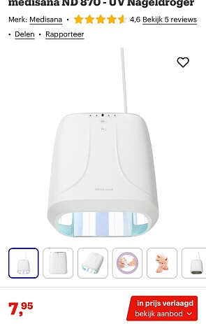 Medisana uv- nageldroger