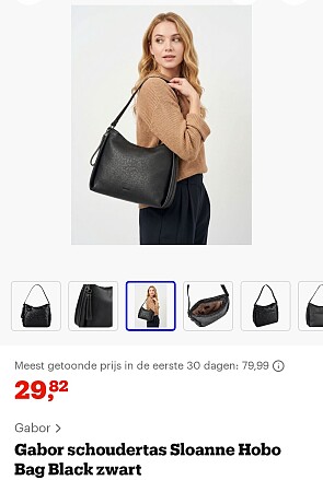 Gabor schoudertas 29,82€!
