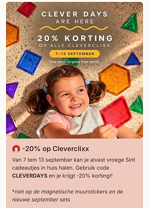 🧲 -20% op Cleverclixx