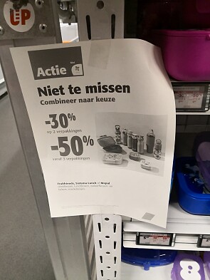 School verppakkingen 30% tot 50% korting