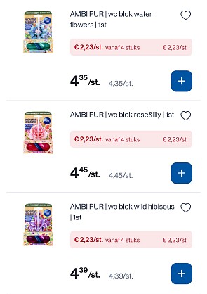 Ambi pur toiletblokken -50%