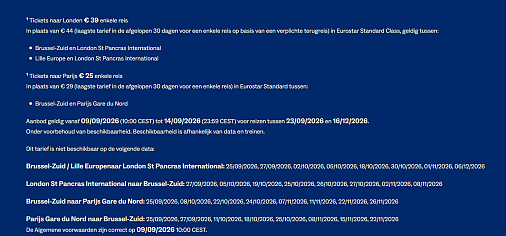 🚄 Eurostar Sale!