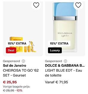15% korting op beauty items bij Zalando 🧡