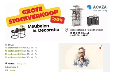 Stockverkoop Meubelen