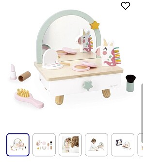 Janod Unicorn Houten kappers tafel