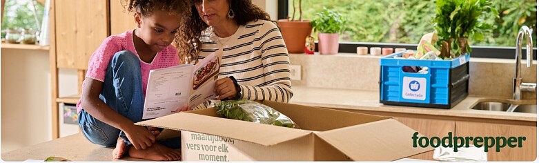 45 euro korting op 3 eerste bestellingen op foodprepper maaltijdboxen