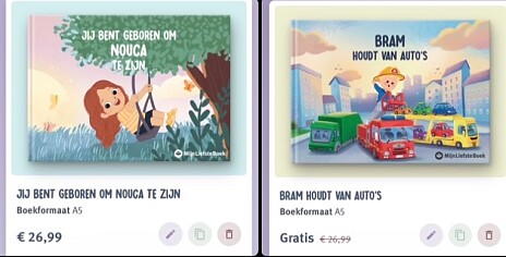 2de gepersonaliseerd boek gratis