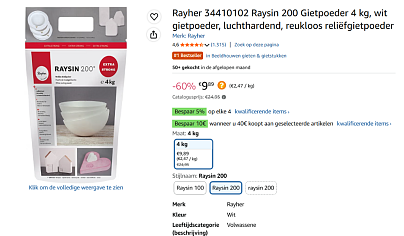 relief gietpoeder
