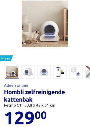 Zelfreinigende kattenbak Action