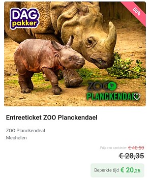 Zoo Antwerpen & Planckendael aan -50%