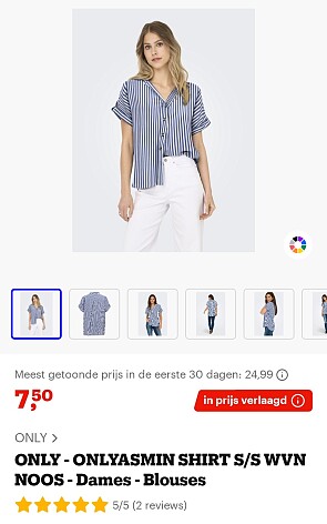 Only blouse 7,5€
