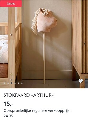 Stokpaard Arthur -40%