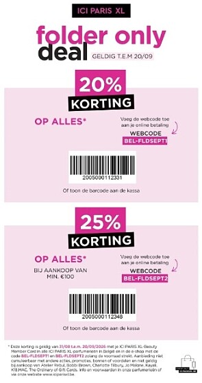 Tot 25% korting op iciparisxl.be