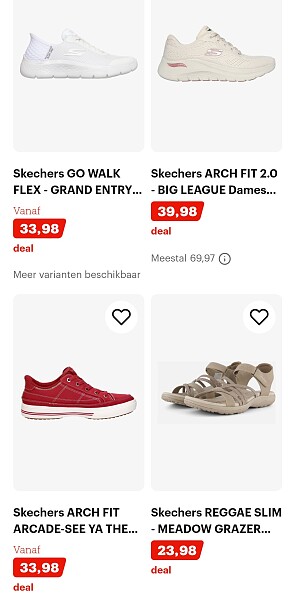 Minstens 50% korting op Skechers