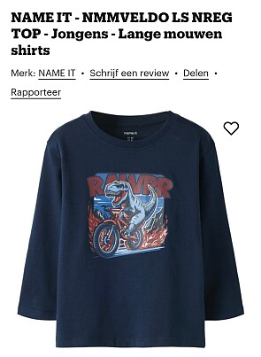 Name It jongens lange mouwen shirt