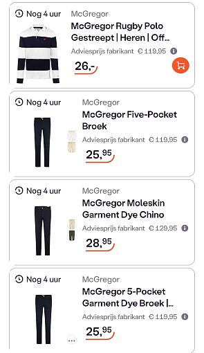 MC Gregor kleding