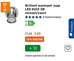 Plafondlampen 70% goedkoper