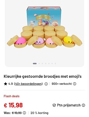 12 Squishy Dumplings voor €15,98