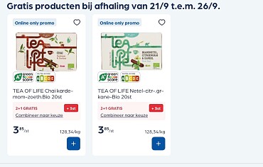 Gratis tea of life 20 stuks bij Collect&Go