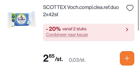 Scottex complete clean vochtig in promo + coupon