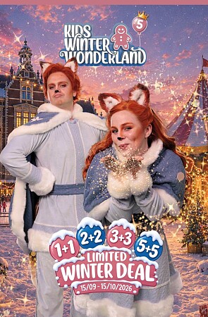 Kids Winter Wonderland, 19 december 2026 tot en met 3 januari 2027 in Tour & Taxis Brussel.