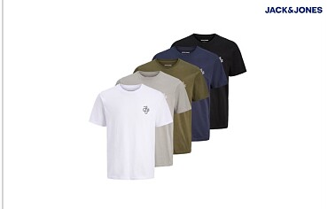 Jack & Jones T-shirts 5-pack