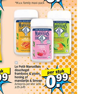 Douche creme aan 0.99€ per stuk!